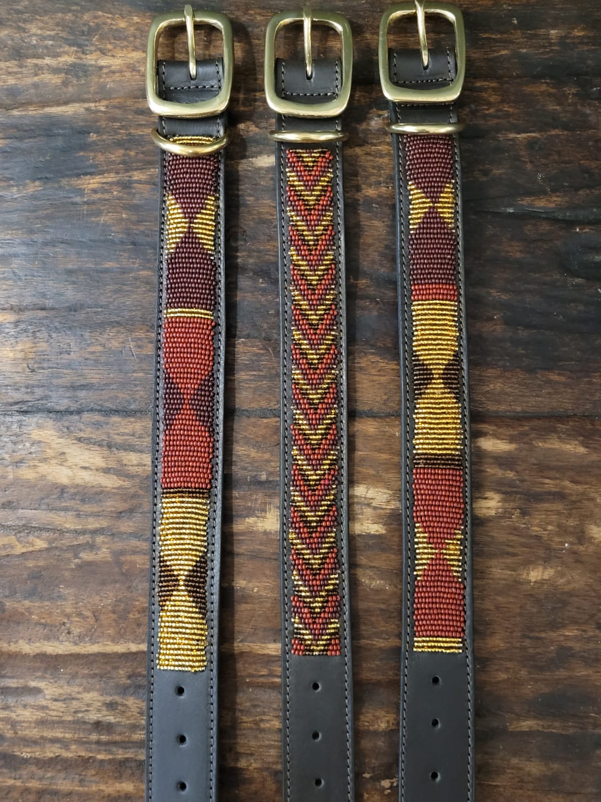 Mocca dog collar medium