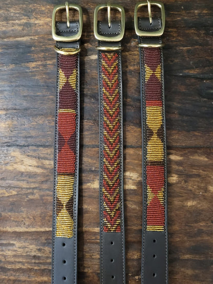Mocca dog collar medium