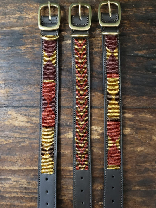 Mocca dog collar medium