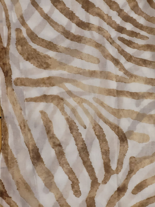 beige zebra print scarf
