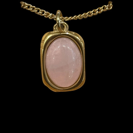 estones esc295 rose quartz pendant