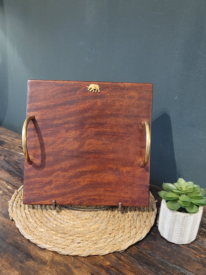 Medium Cheese Board with Brass