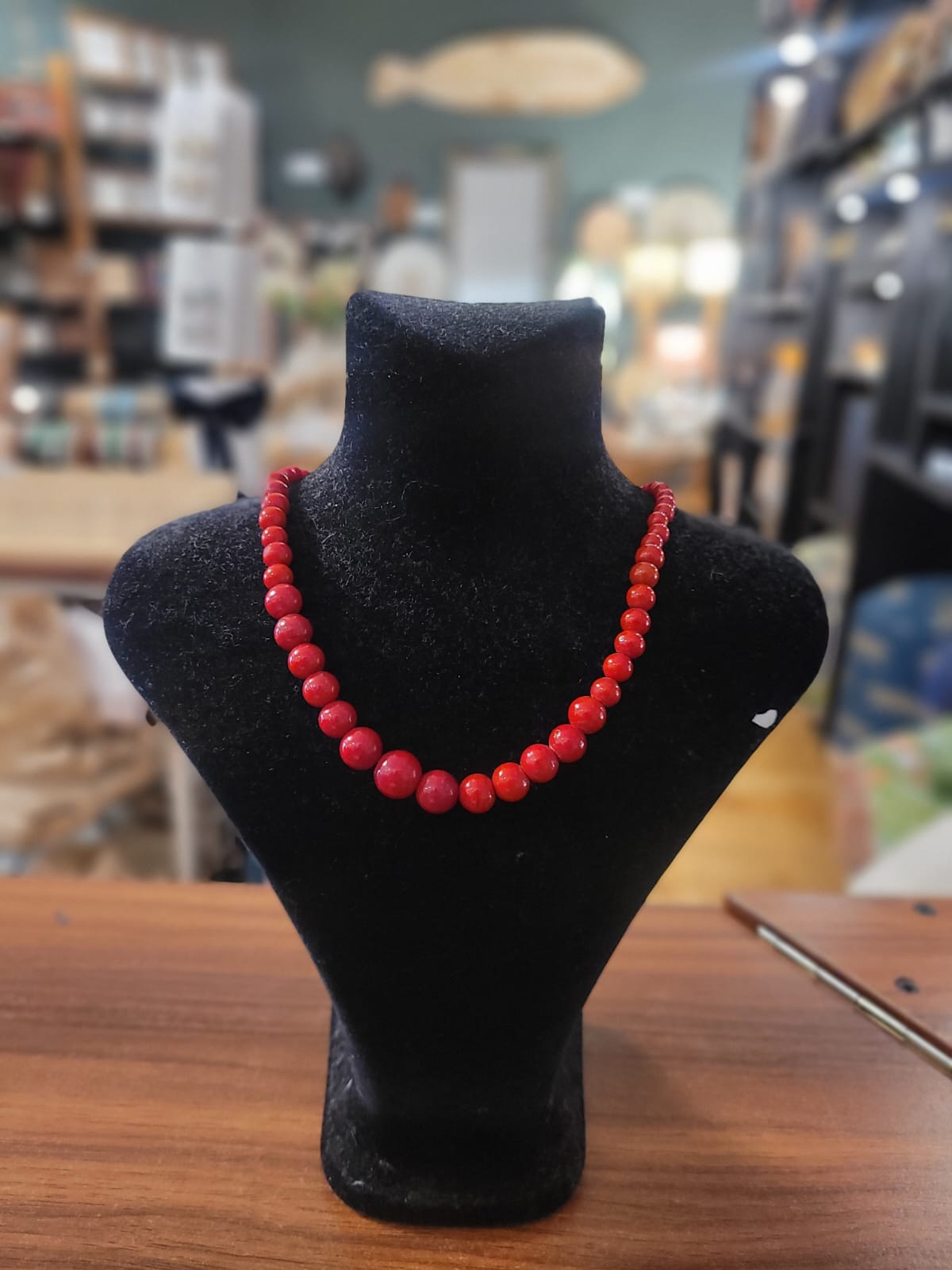 br red coral Indonesia necklace