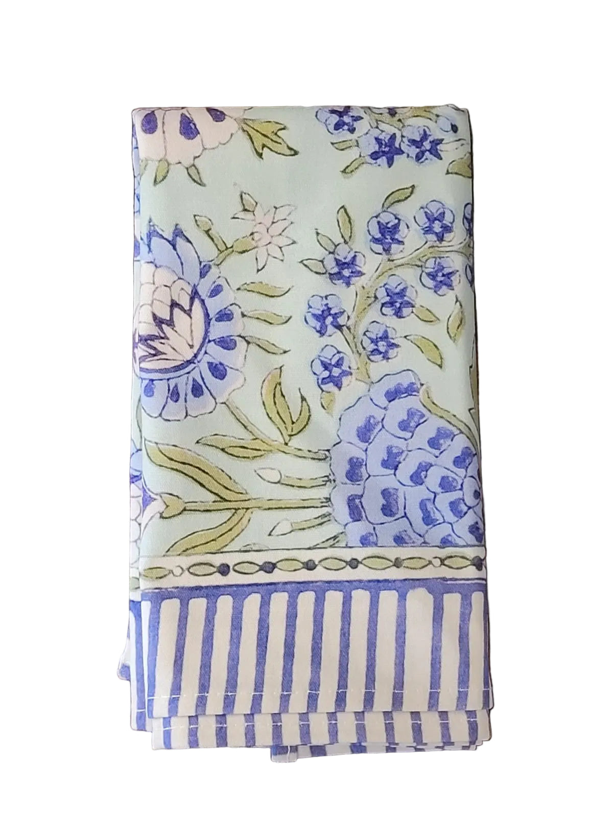 BLUE IRIS FLOWER NAPKINS SET OF 4