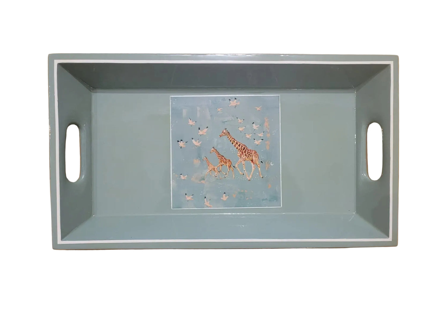 Running giraffe small tray