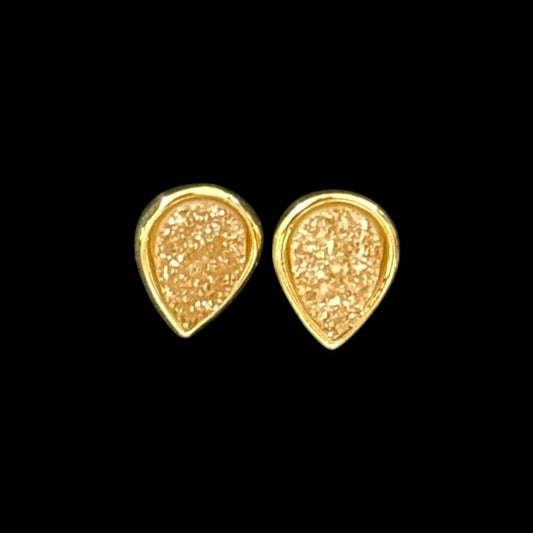 estones ese285 sugar druzy teardrop earrings