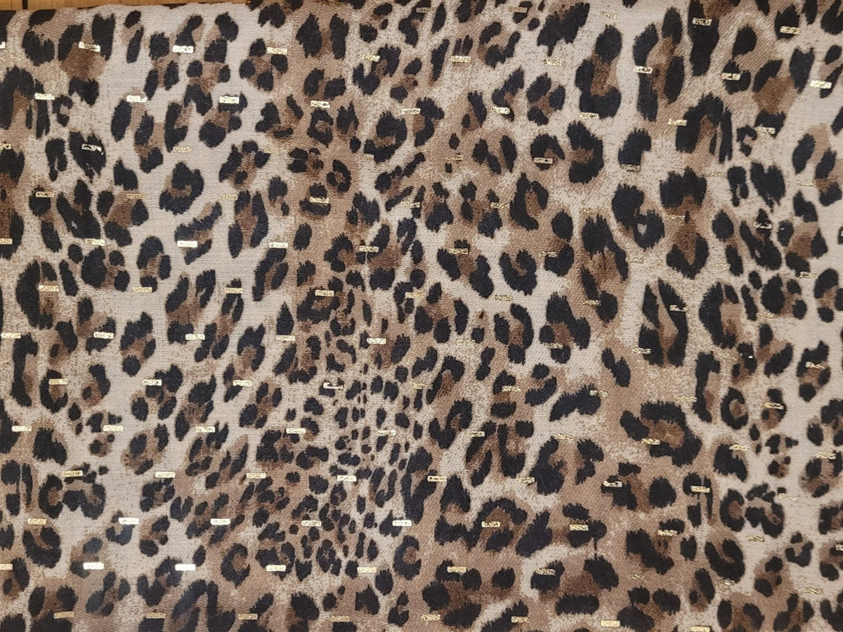 Leopard print scarf