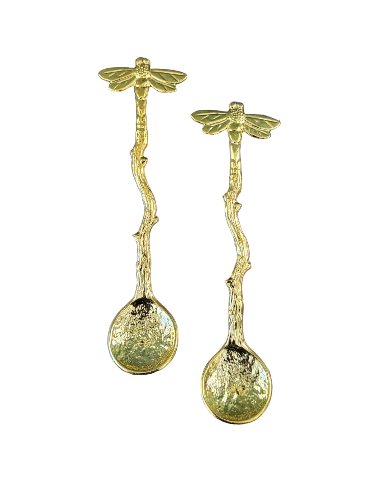 Dragonfly gold spoon