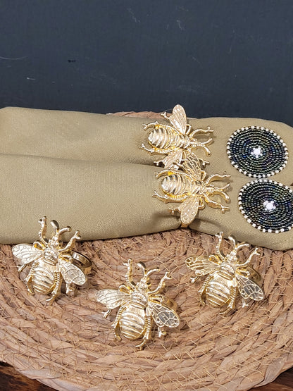 GOLD BEETLE NAPKIN RING