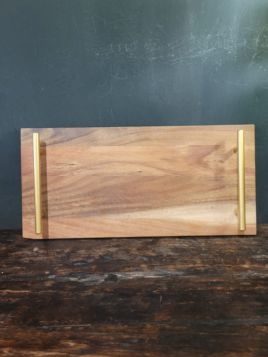 wooden serving tray