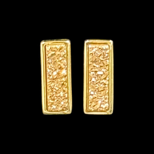 estones ese289 sugar druzy rectangle earrings