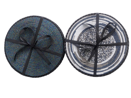 12" beaded placemats (set of 4)