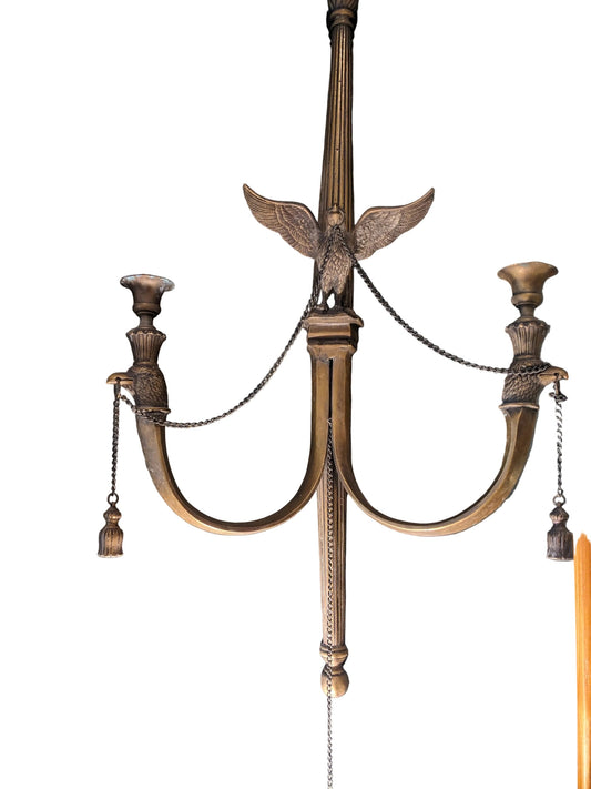 BRASS EAGLE CANDLE HOLDER