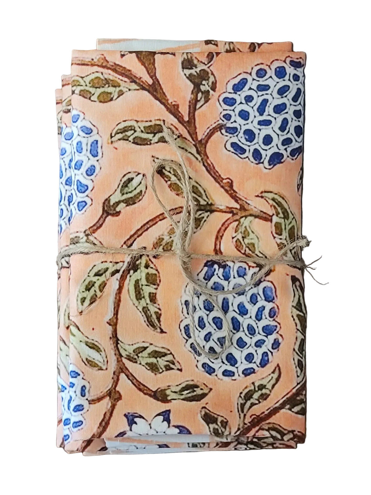PEACH BLUEBERRY NAPKINS SET OF 4