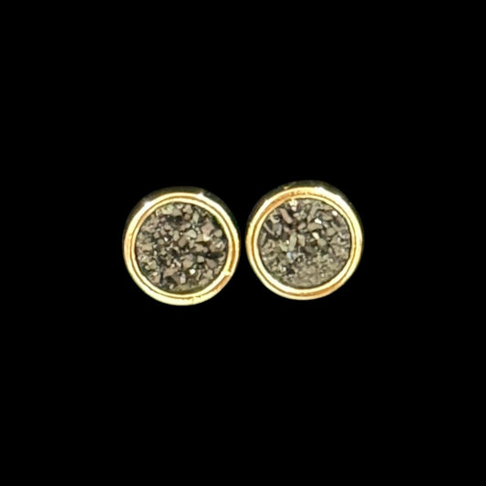 estones ese301 sugar druzy round earrings