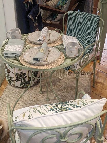 Handmade garden table and chairs set from Blue Rhino Kenya
