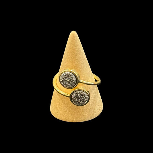 estones esr196 sugar druzy ring