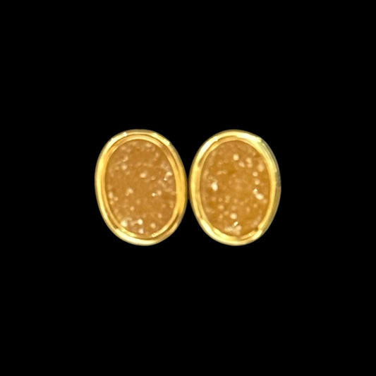 estones ese277 sugar druzy oval earrings