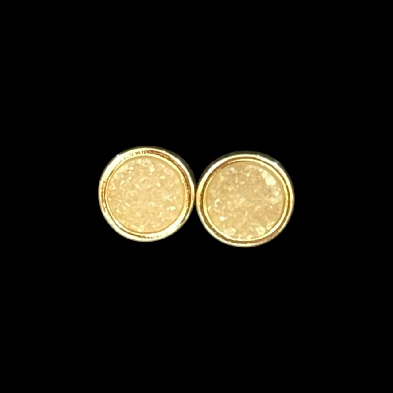 estones ese300 sugar druzy round earrings