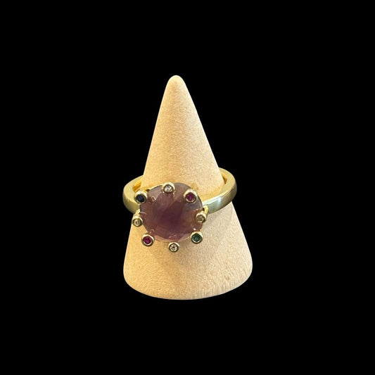 estones esr261 cz paved amethyst ring