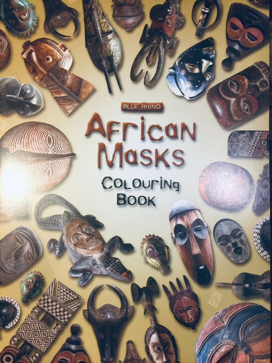 AFRICAN MASK COLOURING BOOKS  CB/1