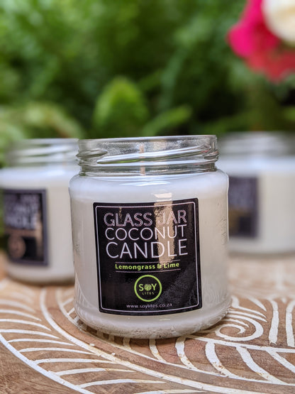 SOY LITE CLEAR JAR COCONUT CANDLE
