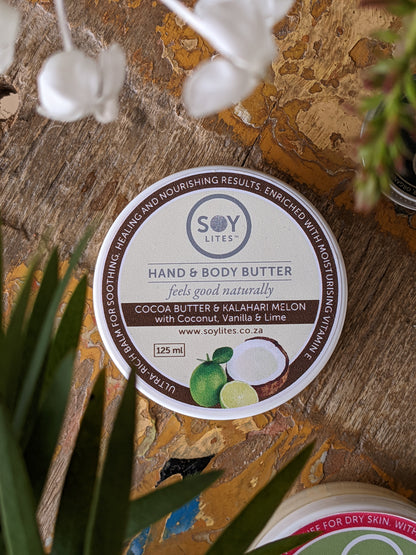 Soy Lites Hand and Body Butter - Coca Butter and Kalahari Melon